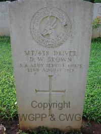 Dar Es Salaam War Cemetery - Brown, D W